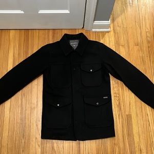 Eddie Bauer utility peacoat in black